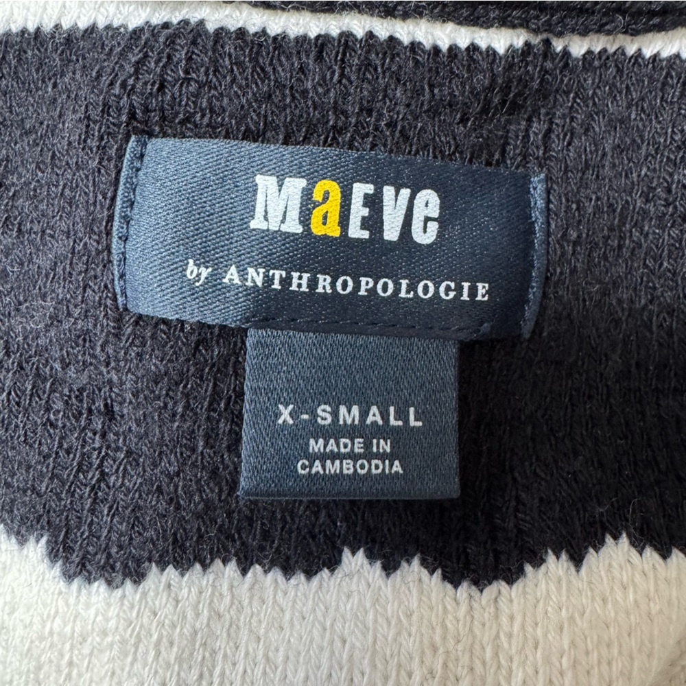 Maeve by Anthropologie Oversized Textured Collared Muscle Sweater Vest XS - Picture 10 of 13